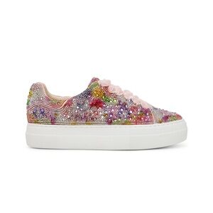 Betsey Johnson Multicolor Rhinestone Sneakers